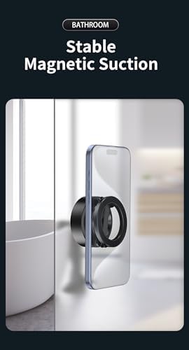 Vacuum Suction Phone Mount, 360 Car Magnetic Phone Holder, Wireless Charging Vacuum Suction Phone Holder, Magnetic Suction Phone Mount (027) – Enhanced Compatibility and Speed