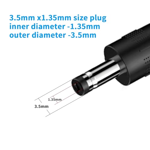JLY (3 Set 3.94Ft) USB C Male to 3.5mm x 1.35mm DC Power Cable, High-Efficiency Adapter Cord for Laptop Router Fan LED Lighting – Portable, Durable, and Perfect for On-The-Go Charging Solution – Enhanced Compatibility and Speed