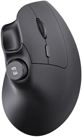 seenda Purple Ergonomic Vertical Wireless Mouse – Rechargeable Dual Bluetooth & USB Connectivity, Multi-Device Compatible with Quiet Clicks & Volume Control Knob for Windows, Mac, PC & Laptop – Comfort & Style Combined