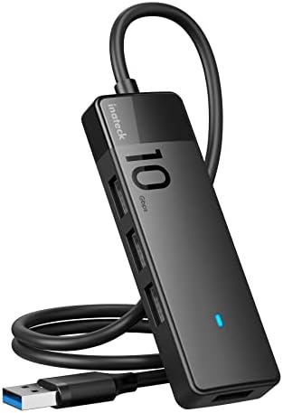 Inateck USB C Hub – Lightning-Fast 10 Gbps USB 3.2 Gen 2 Hub with 4 USB A Ports for Effortless Device Connectivity Across Windows, Mac, and Linux – Compact 1.6 ft Cable for Ultimate Convenience and Enhanced Workflow