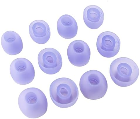 Upgrade Your JBL Tune Buds with Premium Silicone Eartips – 12 Pack in Stylish Purple for Unmatched Comfort and Enhanced Sound Isolation, Perfect Fit for Every Ear Shape