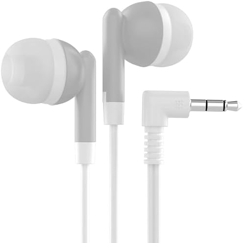 Maeline 100-Pack Bulk Earbuds with 3.5 mm Connector – Multi-Color Stereo Earphones for Schools, Events, and Promotions – Superior Sound Quality and Comfort for Everyday Use