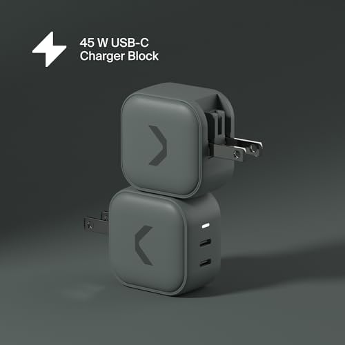Core 65 W Ga N Fast Charger – Dual USB-C & USB-A Power Adapter for Ultimate Device Compatibility, Rapid Charging for Mac Book, i Phone 16/15/14/13/12/11, i Pad, Galaxy S24/S23 Ultra, and USB-C Laptops – Travel-Friendly Design for On-the-Go Charging Solutions