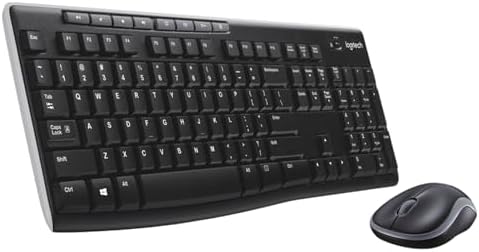 Logitech K270 Wireless Keyboard – Full-Size, 2.4 GHz Connectivity, 8 Multimedia Keys, 2-Year Battery Life, Stylish Rose Color for PCs and Laptops – Ultimate Comfort and Reliability for Productive Workspaces