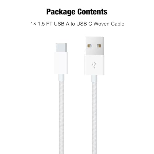 10FT iPhone 16E/15/16 Woven Cable for iPhone 16E(SE4), 15/16 Pro Max, 15/16 Plus Cable, USB C to USB C for AirPods 4, AirPods Pro (2nd Gen), TV Siri Remote, 4K Remote 3rd Gen, TV 4th Gen Charger Cable – Enhanced Compatibility and Speed