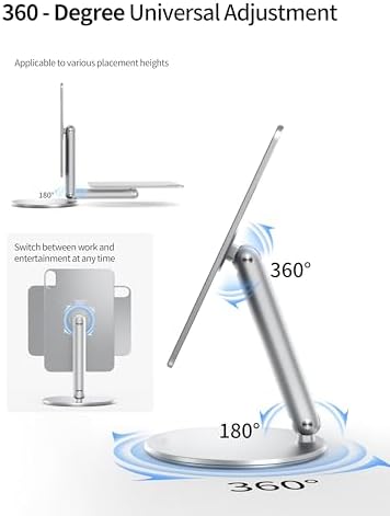 Transform Your i Pad Mini 6 (2021) Experience with LULULOOK Magnetic Stand – Ergonomic Aluminum Holder for Optimal Viewing & Drawing, Adjustable Height & Angle, Lightweight Design for Easy Portability and Versatile Portrait/Landscape Use