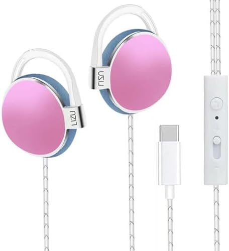 Elevate Your Sound Experience with C-YOUNG USB-C Over-Ear Sports Earbuds – Engineered for Small Ears, Featuring Ergonomic Design, Integrated Microphone, and User-Friendly Volume Control for i Pad and Android Devices, Ensuring Superior Comfort and Exceptional Audio Quality During Your Workouts