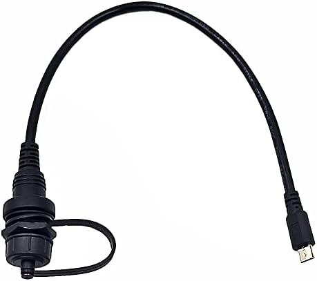 0.3 Meter USB 3.1 Type C Flush Mount Extension Cable – High-Speed 10 Gbps Data Transfer & 3 A Charging for Vehicle Dashboards, Boats, and Motorcycles – Durable Gold-Plated Connectors for Enhanced Performance and Compatibility