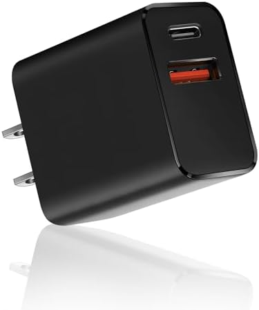 Dual-Port 20 W USB-C Wall Charger – 2 Pack Fast Charging Adapter for i Phone 15/14 & Apple Watch Series 8/7/SE – Compact Travel Power Plug with Smart Charging Technology for Enhanced Device Compatibility and Speed