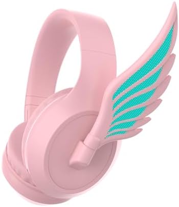 YAKEN YRKR Bluetooth 5.3 Over-Ear Headphones – Immerse Yourself in Hi-Fi Sound with Dynamic Rotating Wings & LED Lights for Gaming & Music – Unmatched Noise Cancellation, Ergonomic Fit, Extended Battery Life – Compatible with Smartphones, PCs, Laptops (Vivid Purple)