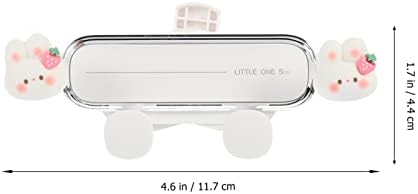 Charming Rabbit-Themed Air Vent Phone Holder for Vehicles – Universal Silicone Phone Cradle with Enhanced Magnetic Grip for Optimal Security – Perfect for Hands-Free Navigation and Stylish Interior Decor