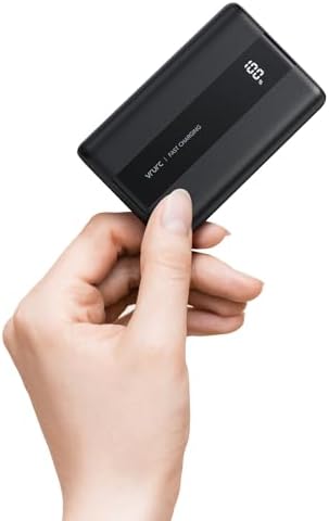 VRURC 20,000 m Ah Portable Fast Charging Power Bank – Compact USB C Battery Pack for i Phone, Samsung & Android – Versatile 4 Outputs & 3 Inputs for Ultimate Travel Convenience – Sleek, Lightweight Design for On-the-Go Charging