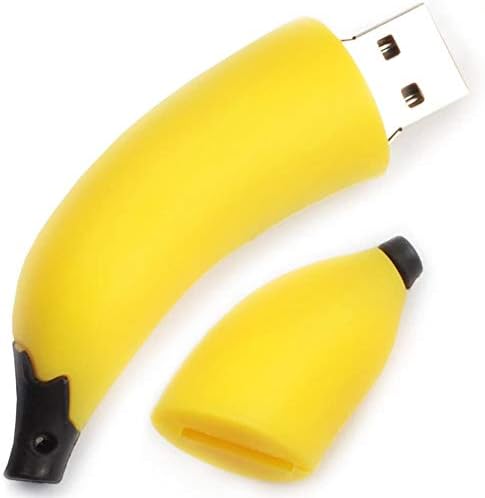 LEIZHAN 16 GB Fruit-Shaped USB Flash Drive Set – Adorable Pineapple, Carrot, Banana, and Strawberry Designs for Fun Data Storage – Perfect Gift for Students and Professionals – 64 GB Total Capacity with Enhanced USB 2.0 Compatibility – Lightweight and Durable Memory Sticks for Easy File Transfer and Backup