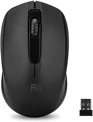 Upgrade Your Computing Experience with Rii 10-Pack Wireless Mouse – Effortless 2.4 GHz Connectivity for PC & Laptop, Ergonomically Designed for Comfort, Portable USB Dongle Included, Perfect for Home, Office, and School Use – Reliable High-Precision Optical Mice in Sleek Black Finish