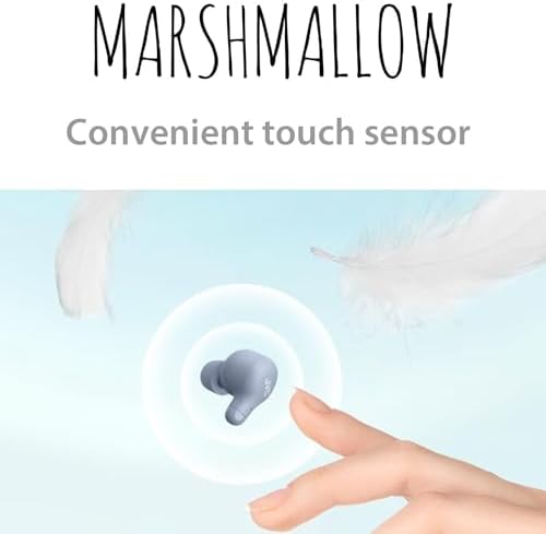 JVC Marshmallow True Wireless Earbuds with Bluetooth 5.3 – 28 Hours Playtime, Comfortable Memory Foam Design, IPX4 Water-Resistant, Built-in Mic, Ultra-Compact Charging Case for i Phone & Android Users – Perfect for Active Lifestyles and Everyday Use