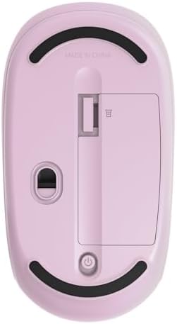Light Orchid Incase Wireless Mobile Mouse 1850 – Microsoft-Designed, Ambidextrous Comfort, 6-Month Battery for Ultimate Portability, Nano Transceiver for Seamless Connectivity, Compatible with Mac & Windows 8/10/11 – Elevate Your Productivity and Style