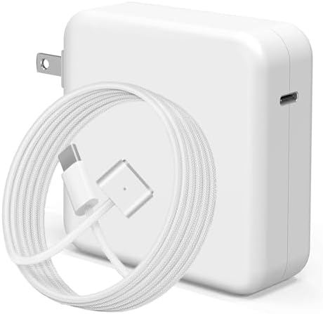 Ultimate 96 W USB-C to Mag 3 Power Adapter for Mac Book: Fast Charge Your Pro 14″/16″ & Air 13″/15″ Models (M4, M3, M2, M1) with 6.6 ft Braided Cable | Premium Quality & Enhanced Efficiency for 2021-2024 | Intelligent Charging Technology & Built-In Safeguards | Optimize Your Battery Life & Performance Today!
