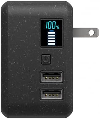 HALO Portable 10,000 m Ah Power Cube – Versatile Dual USB Car Charger Power Bank with Built-in Adapters for Effortless Charging – Sleek Black Design for Ultimate Portability and Fast Device Compatibility