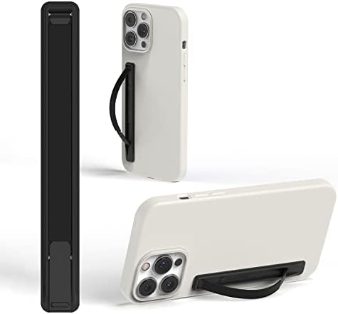 Sleek Strip Ultra-Thin Phone Grip & Kickstand – Lightweight Finger Holder for i Phone & Android – Customizable Loop Design with Dual Viewing Angles – Pocket-Friendly, Strong Adhesive, and Stylish Color Options for Enhanced Mobile Experience