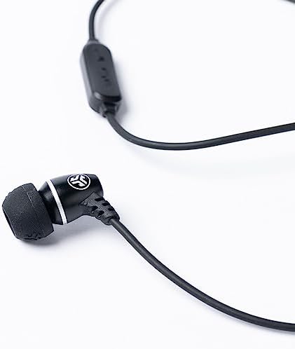 JLab J6 MS JBuds Premium Single In-Ear Headset with Enterprise-Class Microphone – Stylish Black Design, Ergonomic Comfort, Seamless Stereo to Mono Transition, Universal 3.5 mm Compatibility for Enhanced Audio Clarity and Versatile Use