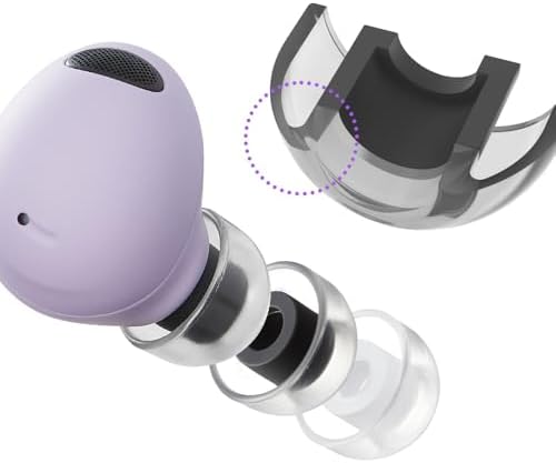 Upgrade Your Audio with AZLA Sedna Crystal Earfit Tips for Galaxy Buds 2 Pro – Premium Noise-Canceling Earbud Accessories in Sizes S, MS, M for Unmatched Comfort and Sound Isolation
