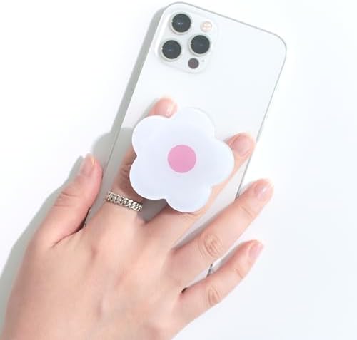 Vibrant Violet Daisy Mag Safe-Compatible Collapsible Phone Grip Stand – Stylish and Portable Mobile Accessory for Effortless Control and Enhanced Stability