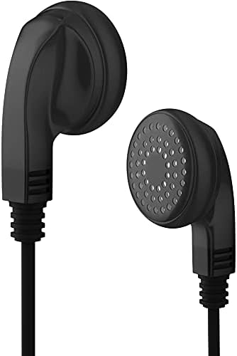 Maeline 100-Pack Premium Bulk Earphones – Versatile 3.5 mm Black Earbuds for Universal Compatibility and Enhanced Audio Experience – Perfect for Events, Businesses, and Personal Use – Tangle-Free Design with Comfortable Silicone Tips
