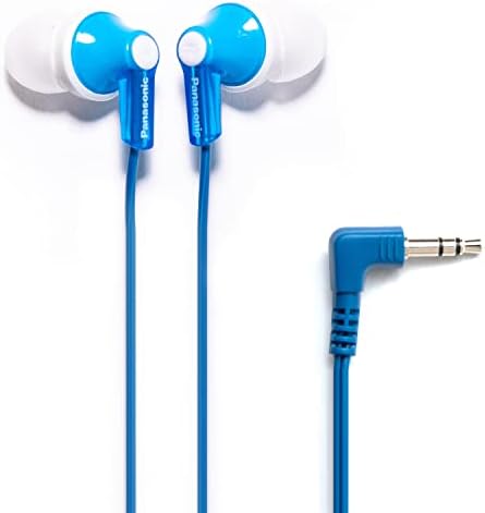 Panasonic Ergo Fit Wired Earbuds with Microphone – Superior Sound Quality with Ergonomic Comfort, Universal 3.5 mm Jack Earphones for Phones and Laptops in Stylish Metallic Purple – Custom-Fit Earpieces (S/M/L) for Optimal Audio Experience and Hands-Free Calls – RP-TCM125-VA