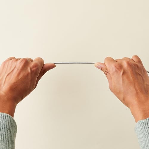 Premium 6-Foot Nylon Braided Lightning Charger Cable – MFi Certified USB-A to Lightning for i Phone 14/13/12/11/X/Xs Pro/Pro Max/Plus & i Pad – Durable 10,000 Bend Lifespan, Sleek Silver Design for Enhanced Efficiency and Flexibility