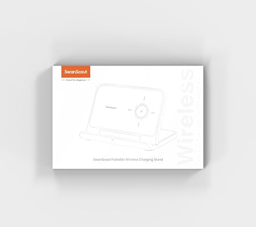 Fast Foldable Wireless Charger for Samsung Galaxy Z Fold 7 & Google Pixel 9 Pro – High-Speed Charging Station Stand for Z Fold Series 3-7 & Pixel Fold – Portable, Sleek Design with Non-Slip Surface for Ultimate Device Security and Convenience – Ideal for Home & Office Use