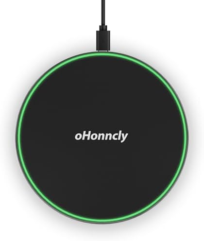 Universal Fast Wireless Charging Pad for i Phone 14/13/12/11/X/8 and Samsung Galaxy S23/S22/S21/S20 – Compact Qi Charger with Enhanced Compatibility for Air Pods Pro 2 and Multiple Devices – Sleek Design, Safety Features, and Portable Convenience for Effortless Power Management