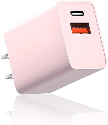 Dual-Port 20 W USB-C Wall Charger – 2 Pack Fast Charging Adapter for i Phone 15/14 & Apple Watch Series 8/7/SE – Compact Travel Power Plug with Smart Charging Technology for Enhanced Device Compatibility and Speed