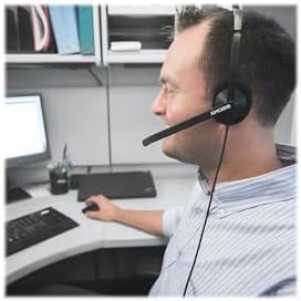 Koss CS200 Professional Wired Headset – Ultra-Lightweight On-Ear Design with Noise-Cancelling Boom Microphone for Crystal Clear Conference Calls – Versatile 3.5 mm Connectivity for Effortless Communication and Enhanced Focus in Office and Remote Work Settings