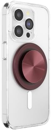 Stylish Dusty Rose Magnetic Phone Grip & Stand for i Phone Mag Safe – Secure Pop Socket with Kickstand for Effortless Hands-Free Viewing and Seamless Wireless Charging – Enhance Your Mobile Experience with Chic Functionality and Personalization Options