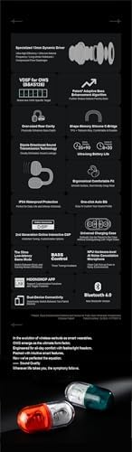 Moondrop Pill Open Ear Headphones: Premium Wireless IPX4 Ear Clip Earbuds for Gamers and Active Lifestyles | Ultimate Comfort with Enhanced Connectivity, Immersive Sound, and Ambient Awareness in Sleek Black Design