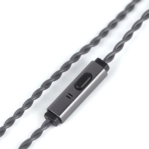 Elevate Your Sound Quality with Tripowin Grace Silver-Plated OFC Detachable Earphone Cable – Tangle-Free 0.78 mm 2-Pin & MMCX Compatibility, Built-in Microphone for Effortless Smart Controls, Ideal for Discerning Audiophiles and Music Enthusiasts