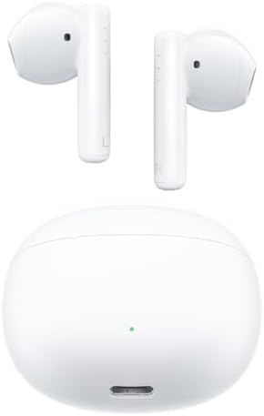 2025 Ultra-Low Latency Wireless Gaming Earbuds – Premium Noise-Canceling Sound Isolation with Extended Battery Life, Built-In Mic for Seamless Communication, Type-C Quick Charge – Stylish White Design Perfect for Gaming and Music Lovers
