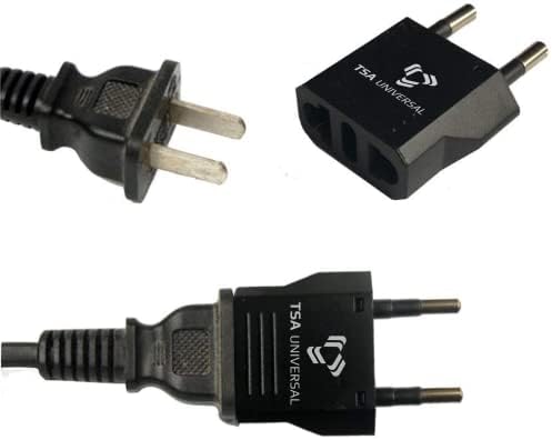 Universal Travel Power Adapter Set for North American Devices in Greece – Dual Pack with High-Speed Charging for Phones, Tablets, Laptops – Compact and Durable Solution for Effortless Connectivity Abroad