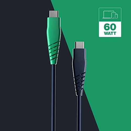Skullcandy 20 W USB-C to Lightning Cable – 4 ft Fast Charging & Sync Cable for i Phone/Pro/Max – Stylish Blue/Green Design for Enhanced Durability and Performance