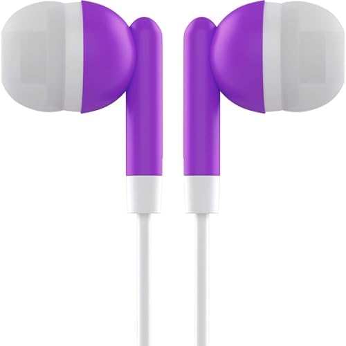 Maeline 100-Pack Bulk Earbuds with 3.5 mm Connector – Multi-Color Stereo Earphones for Schools, Events, and Promotions – Superior Sound Quality and Comfort for Everyday Use