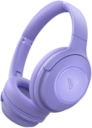 Unleash Your Sound Potential with DOQAUS Over-Ear Bluetooth Headphones – 70-Hour Playtime, Customizable EQ Modes, and Hi-Fi Stereo Sound for Bass Lovers – Perfect for Work, Travel, and Ultimate Comfort with Luxurious Memory Foam Ear Cushions