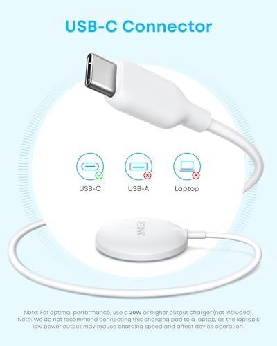 Anker Zolo Qi2 Certified Magnetic Wireless Charger – Fast 15 W Mag Safe-Compatible Charging Pad for i Phone 16/15/14/13 Series & Air Pods – Sleek Black Design for Home & On-the-Go Power Solutions – Ultimate Wireless Convenience with Enhanced Safety Features