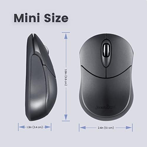 Elevate Your Productivity with the Perixx PERIMICE-802 PP Wireless Bluetooth Mouse – Sleek Purple Design for Windows, i OS & Android Devices – Ergonomic Comfort and High Precision Tracking for On-the-Go Professionals