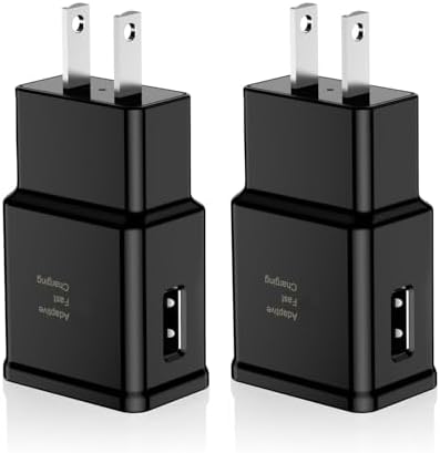 Premium Adaptive Fast Charging Block USB Wall Charger – Efficient Quick Charge Adapter for Samsung Galaxy S25/S24/S23/S22/S21/S20/S10/S9/S8/S7/Note 10 (4-Pack, White) – Maximize Charging Speed & Compatibility for Seamless Device Performance