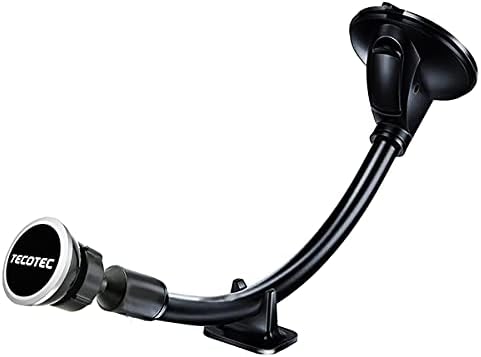 Flexible Gooseneck Magnetic Phone Holder for Car – 12-Inch Suction Cup Mount for Safe Hands-Free Navigation and Communication, Universal Compatibility for All Smartphones