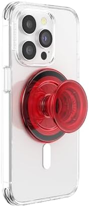 Mag Safe-Compatible Glitter Pop Socket Phone Grip & Stand – Stylish Clear Kickstand for Secure Wireless Charging and Effortless Media Viewing, Essential Cute Accessory for Enhanced Mobile Experience