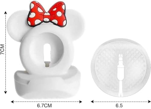 Stylish Cartoon Silicone Apple Watch Charging Dock – Enhanced Nightstand Compatibility for All Series Ultra/8/SE2/7/6/5/4/3/2/1 – Fast-Charging Solution with Tidy Cable Management for Personalized Décor and Elevated Viewing Experience