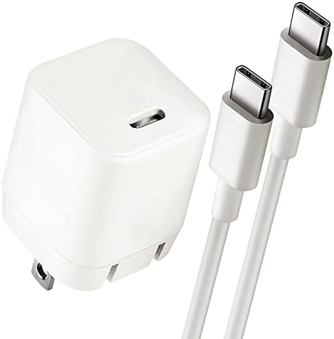 30 W Ga N USB-C Charger for Mac Book Air & i Phone 15/16 – Fast Charging Power Adapter with 6.6 ft Cable, Compatible with M1/M2/M3/M4 Chip Laptops – Ultra Lightweight, Safe, and Efficient Charging Solution