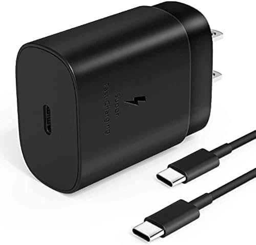 Power Up Your Samsung Galaxy Tab Active with a 25 W PD USB C Wall Charger – Fast Charging & 3 ft Type C Cable Included – Compact Design for Travel & Enhanced Compatibility with All USB C Devices – US Version with Warranty for Ultimate Safety