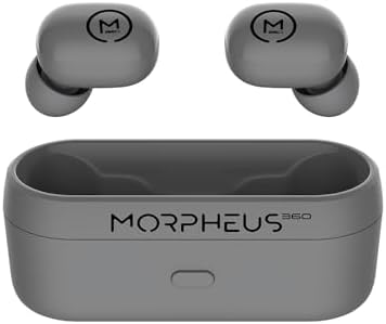 Morpheus 360 Spire True Wireless Earbuds – Premium Bluetooth 5.2 Connectivity, Immersive Hi-Fi Sound, Effortless Touch Control, Durable Waterproof Design with Chic Charging Case – Unleash Your Audio Adventure in Sleek Black